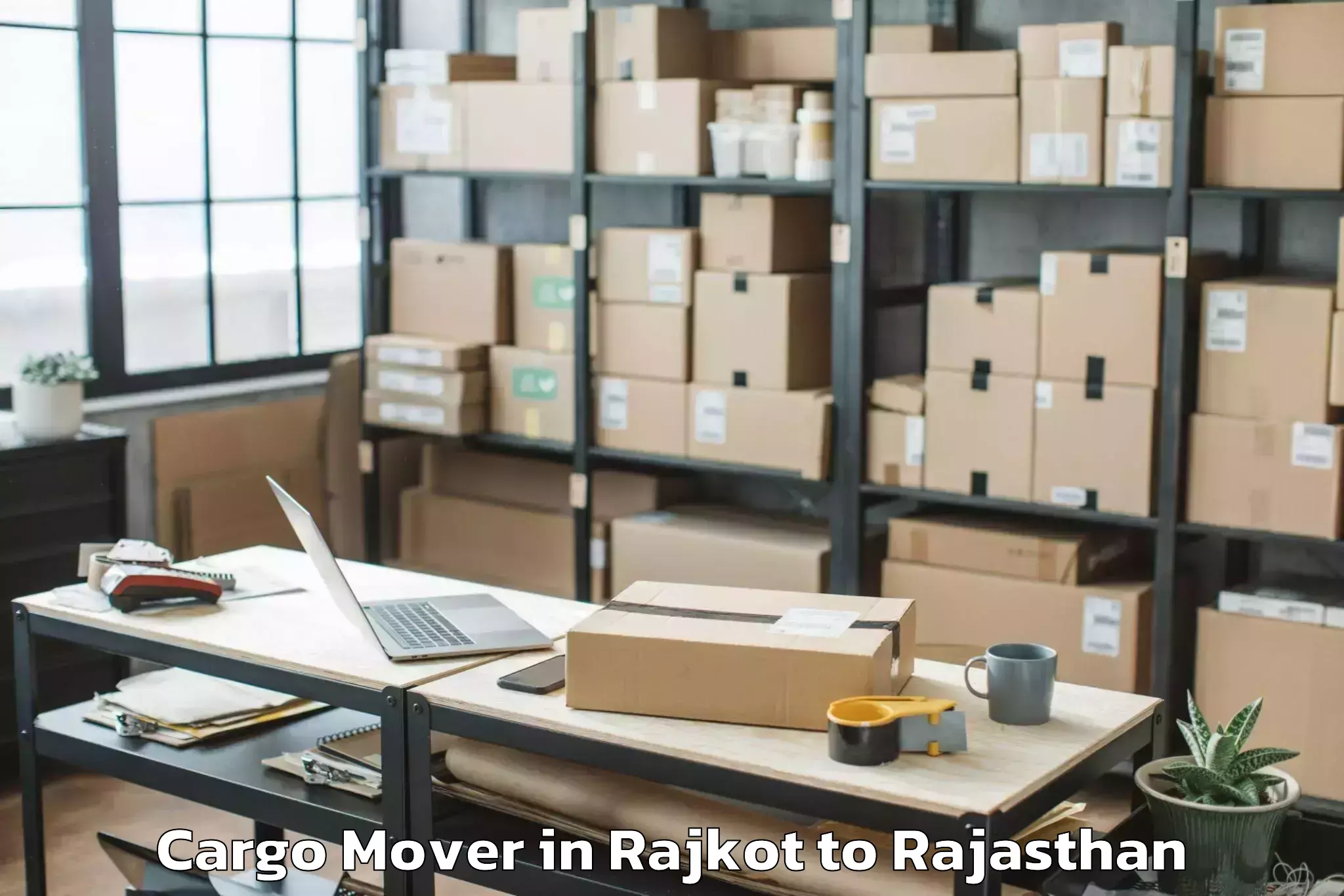 Top Rajkot to Shahpura Cargo Mover Available